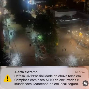 Defesa Civil de São Paulo emite primeiro alerta via Cell Broadcast no Estado em situação de risco hidrológico